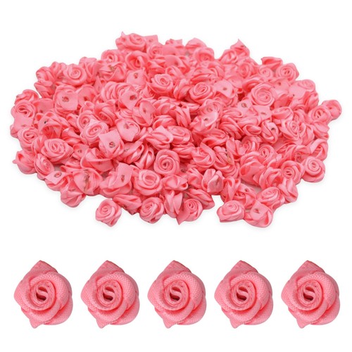 15mm satin ribbon - ribbon, roses