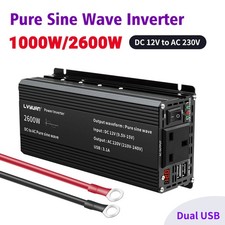 1000W 2600W Peak Pure Sine