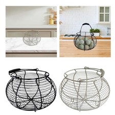 Wire Egg Basket with Handle