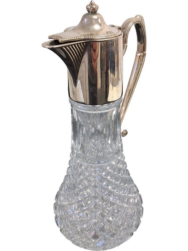 Vintage silver plated crystal - silver,