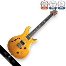 PRS SE Custom 22 SemiHollow Electric Guitar Santana Yellow Mahogany Back