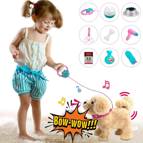 Talking plush golden retriever - talking,