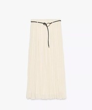 Zara Ecru Wrinkled Pleated