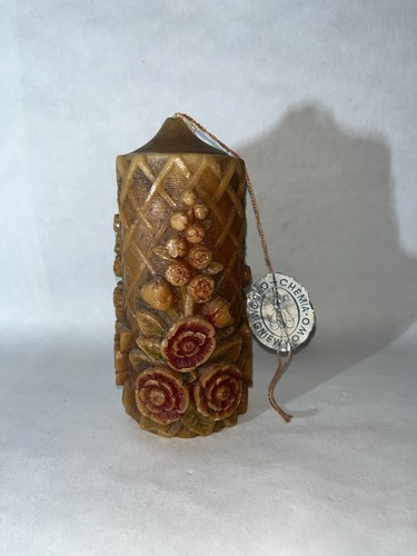Vintage thick candle with - vintage,