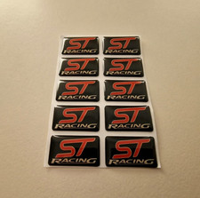 10x ST Racing 3D Domed Badge