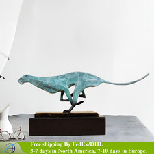 Bronze Leopard Sculpture