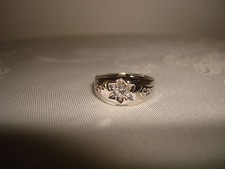 VINTAGE 4mm DIAMOND 14K WHITE
