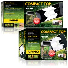 EXO TERRA COMPACT TOPS TERRARIUM CANOPY FLUORESCENT LIGHTING REPTILE LIZARD VIV