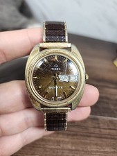 Timex Q 1977 Falcon Eye Gold