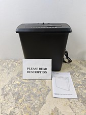 (READ) Amazon Basics 8-Sheet Strip Cut Paper, CD and Credit Card Shredder, Black