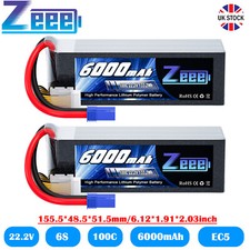 2x Zeee 6S LiPo Battery 22.2V