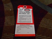 1964 1965 1966 1967 1968 FORD MUSTANG GALAXIE FAIRLANE ROTUNDA ANTIFREEZE TAG