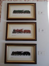 RAILWAY PRINTS FRAMED - A, B &