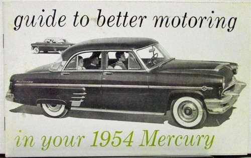 1954 mercury owners manual - 1954,
