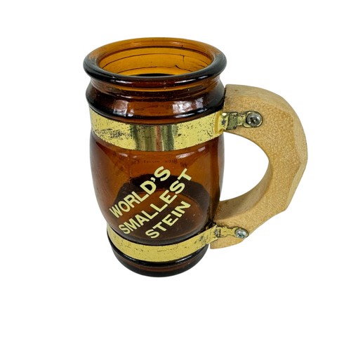 Vintage brown glass - brown, barrel