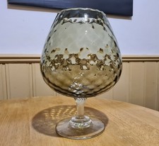 Vintage Large Smoky Glass