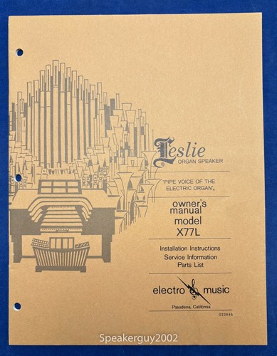 Original leslie speaker - speaker, model