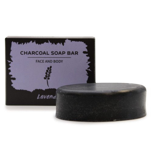 Charcoal soap 85g lavender - 85g,
