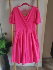 Skater Dress Bright Pink, Size