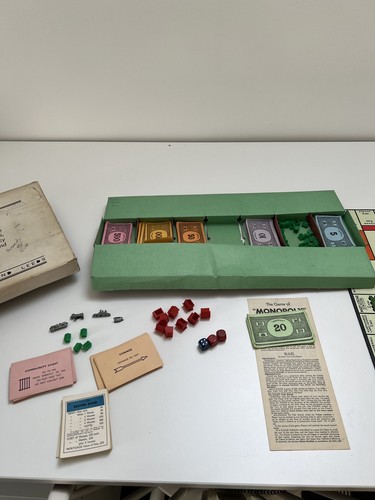 1961 monopoly vintage board - 1961,