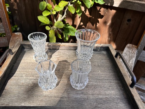 Set vintage glass bud - 4,