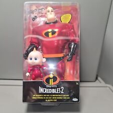 RARE DISNEY PIXAR INCREDIBLES 2 MR INCREDIBLE & JACK JACK LARGE FIGURE SET NEW