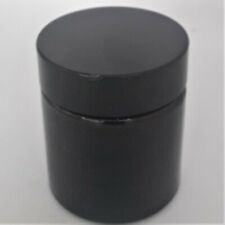 Round Jars Glass Amber