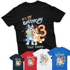 It's My Birthday T-Shirt Personalised Age Children Birthday Gift Kids Boys Xmas