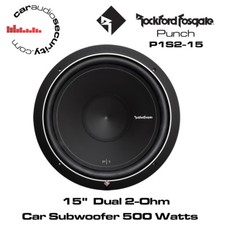 Rockford Fosgate Punch P1S2-15 - 15" P1 Subwoofer 500 Watts Single 2Ohm Bass Sub