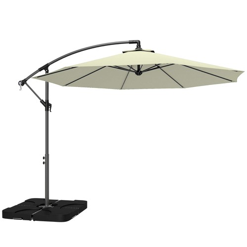 Overhanging parasol with - overhanging,