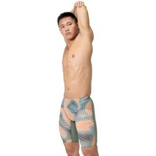 Men's Fastskin LZR Pure Valor 2.0 High Waist Jammer Green/Orange - Size 30