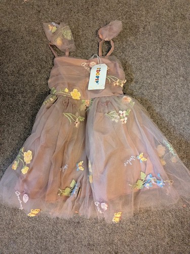 Floral embroidered fairy dress - embroidered,