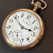1922 Illinois Railroad Grade Bunn Special 60 Hours Pocket Watch 21j 16s WORKS