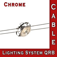SLV Wire System QRB Ceiling LED Spot Indoor Lighting G53 50W Chrome