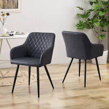2 Pcs Dining Chairs Faux