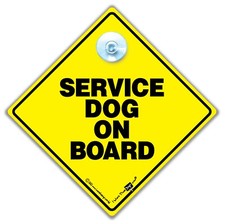 Service Dog On Board Sign