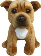 12" Red Staffordshire Bull