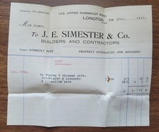 1937 J.E. Simester & Co, Upper