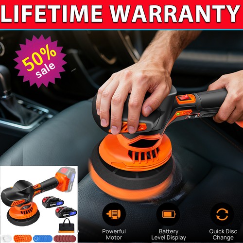 Battery car polisher buffer - car,