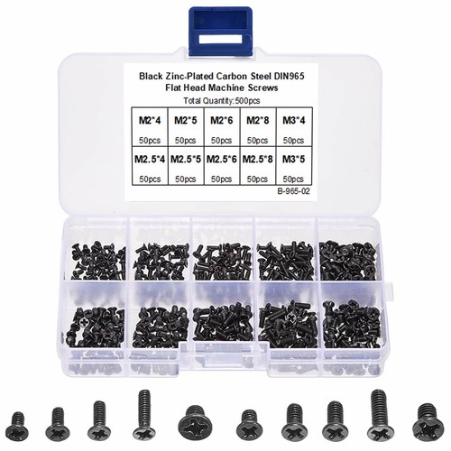 500 pcs m3 black - pcs, m2.5