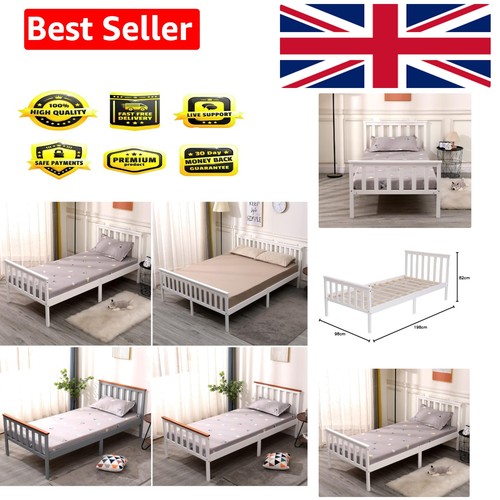 Single pine bed frame 3ft - single,