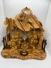 Olive Wood Nativity Grotto -