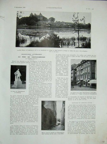 Original old vintage print - original,