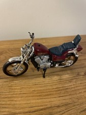 steed vl600 maisto Mortorcycle Display 1/18 Honda Red Motorbike Model