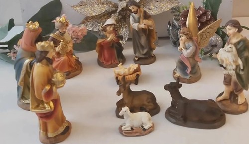 Christmas nativity set - christmas,