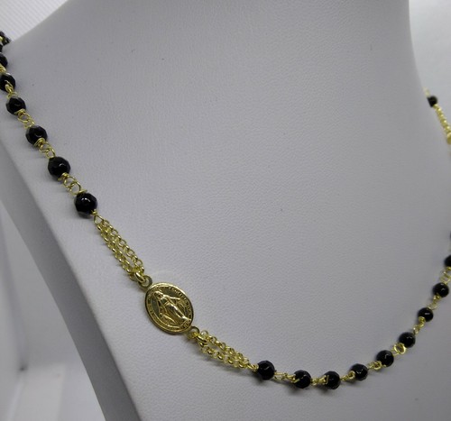Necklace rosary silver 925 - necklace,