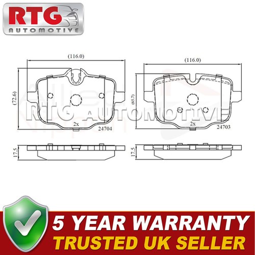 Rear brake pads set - set, 5
