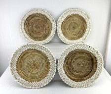 Set of 4 Sea Shell Rimmed