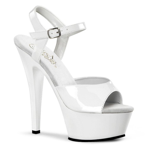 Pleaser white high heel - high,