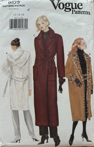 Vogue 1990s coat pattern 9573 - coat,